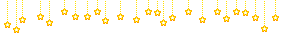Row of yellow pixel stars